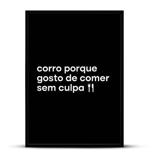 Quadro - Comer Sem Culpa